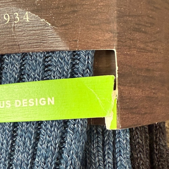 Gold Toe 2 pairs shadow slub crew eco soft blended yarn Lyocell Mens size 6-12.5 - Picture 4 of 6